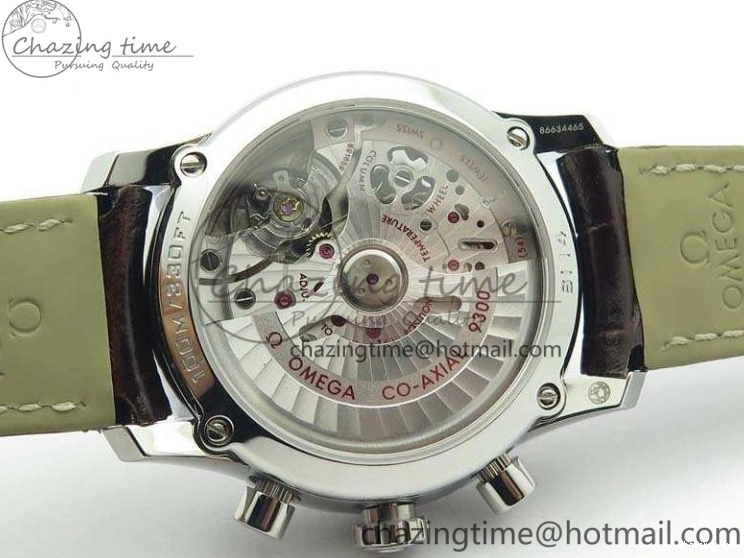 0325 De Ville Chronograph SS OMF 1:1 Best Edition White Dial On Brown Leather strap A Versatile 8111